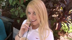 Charming sluts with massive juggs are bounding on corpulent rod