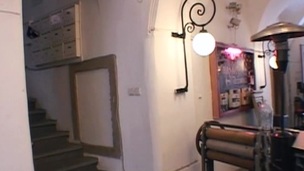Lascivious legal age teenager whore receives double permeated previous to the camera