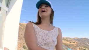 At final horny slut acquires access to a hard ramrod to enjoy dick-riding