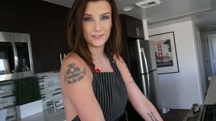 Killer babe riding hard pecker in hell arousing sex movie by Team Skeet