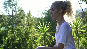 Romantic babe Monique Woods is taking big jock in her ass gap