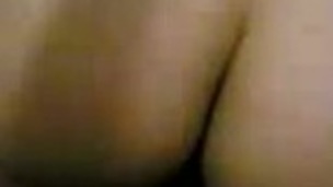 Slutty wench riding hard shlong in reverse cowgirl position