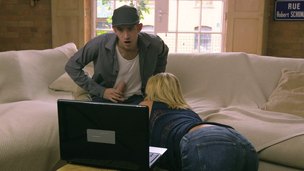 Sweetheart finds him watching porn and bonks his monster cock