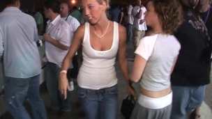 Lesbian porn hotties in sexy action with cum-hole and titties erotic seduction