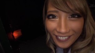Beautiful girl drops on her knees in order to suck on a unyielding dick