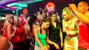 Hottest ladies of the town going completely wild in the secret club