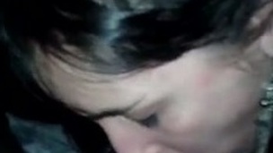 Non-professional amazing dark haired MILF got absolutely absorbed with engulfing a rod