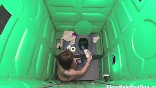 Porta Gloryhole Mall Rat parking lot Oral sex in public porta potty gloryhole
