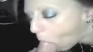 Penis hungry blond playgirl sucking thick knob madly