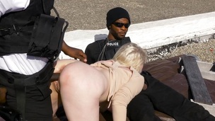 Biggest black jocks pound into wicked blond