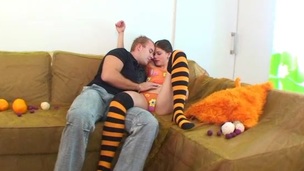 Girl Teeh Caprice 1st Hardcore Action