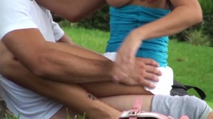 tenåring hardcore blowjob utendørs rødhårete