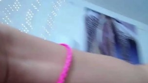 Latin babe Masturbating on Livecam