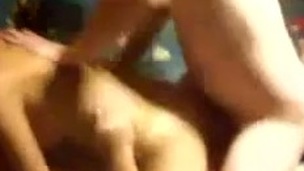 Torrid red haired non-professional chick was willing for double cock penetration