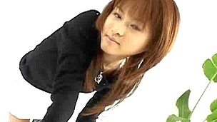 Akira Shiratori gave out blowjobs and fellows take turn cumming all over her face and on her mounds.