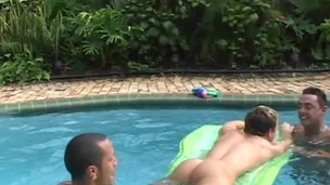 Rock hard guys have a joy a hardcore gangbang gay sex action