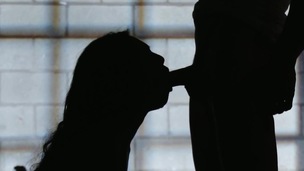 Oriental milf roughly screwed by male with giga schlong