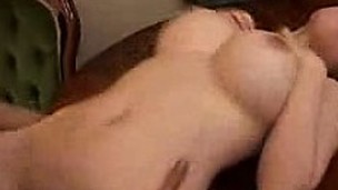 Big breasted Oriental slut gets her hairy pussy fingered and f