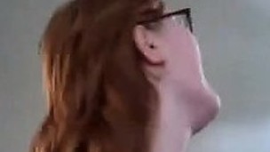 Shy redhead gives great irrumation Cindi from 1fuckdatecom