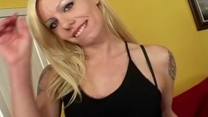 Riding an erected prick is on a mind of a gorgeous sex bomb
