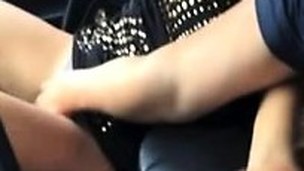 blowjob amatør handjob utendørs fingring