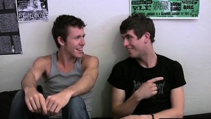 Lustful babe is stuck between 2 str8 dudes hard cocks