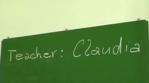 Breasty Teacher using her twat to castigate student