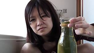 Asian pees in a bottle