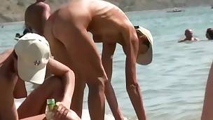 Enthralling Deep-throaters Hawt NUDITS Beach Babe Voyeur Video