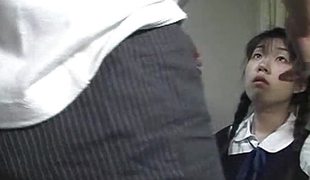 Japanese schoolgirl pounded on spycam