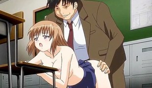 Teacher copulates sexy anime pupil
